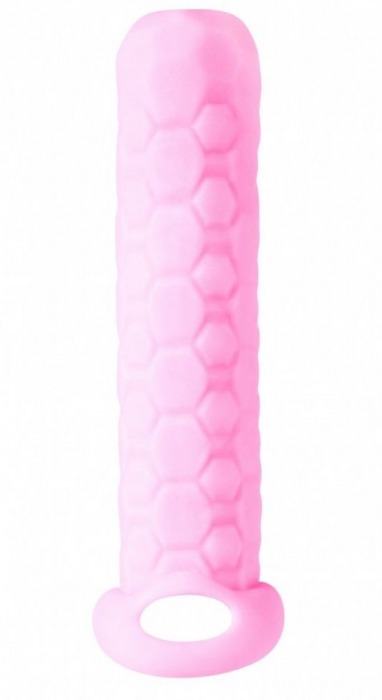 Розовый фаллоудлинитель Homme Long - 13,5 см. - Lola Games - в Туле купить с доставкой