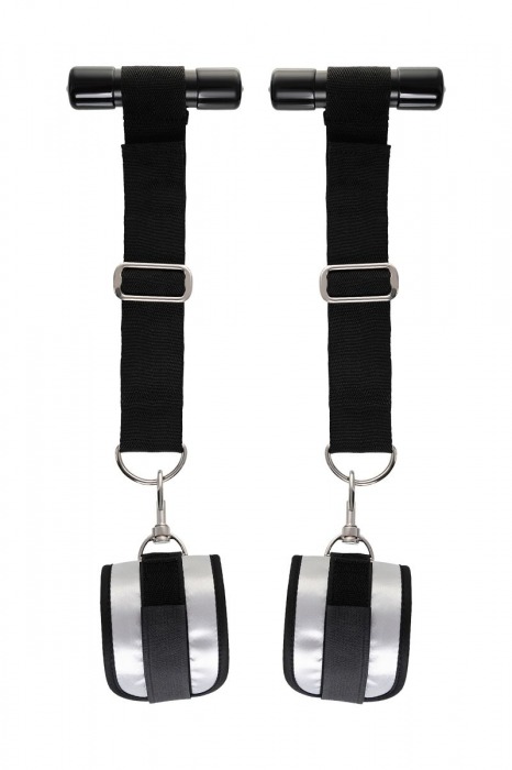 Черно-серебристые фиксаторы для рук на дверь Anonymo - ToyFa - купить с доставкой в Туле