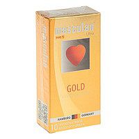Презервативы Masculan Ultra Gold с золотым напылением и ароматом ванили - 10 шт. - Masculan - купить с доставкой в Туле