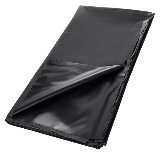 Черная простыня для секса из ПВХ - 220 х 200 см. - ToyFa - купить с доставкой в Туле