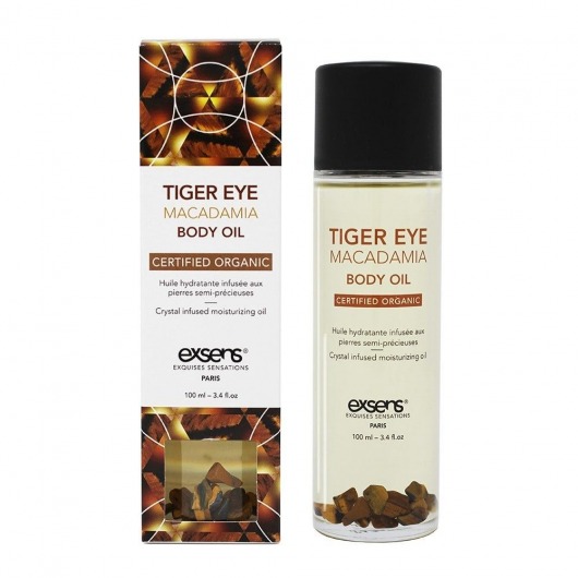 Органическое массажное масло TIGER EYE MACADAMIA - 100 мл. - Exsens - купить с доставкой в Туле