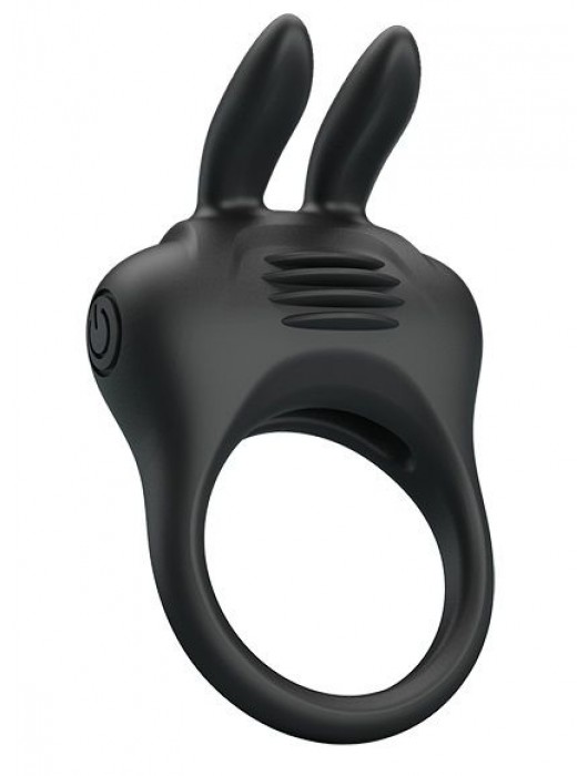 Черное эрекционное кольцо с вибрацией Davion - Baile - в Туле купить с доставкой