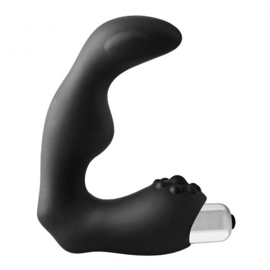 Черный вибромассажер простаты FantASStic Vibrating Prostate Massager - 11,3 см. - Dream Toys - в Туле купить с доставкой