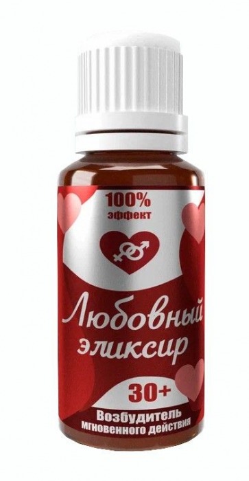 Возбудитель  Любовный эликсир 30+  - 20 мл. - Миагра - купить с доставкой в Туле