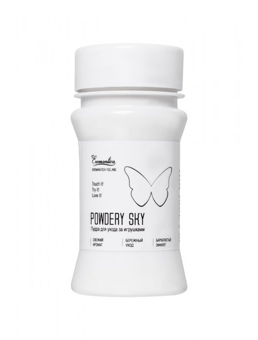 Пудра для ухода за игрушками Powdery Sky с ароматом мяты - 40 гр. - Eromantica - купить с доставкой в Туле