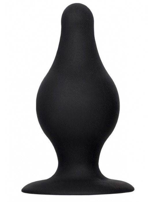 Черная анальная втулка Spade M - 10 см. - Erotist Adult Toys