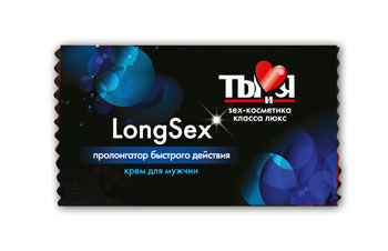 Пролонгирующий крем LongSex в одноразовой упаковке - 1,5 гр. - Биоритм - купить с доставкой в Туле