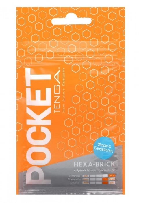 Карманный мастурбатор HEXA-BRICK - Tenga - в Туле купить с доставкой