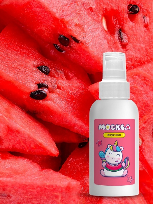 Универсальная смазка с ароматом арбуза  Москва Вкусная  - 100 мл. - Москва - купить с доставкой в Туле