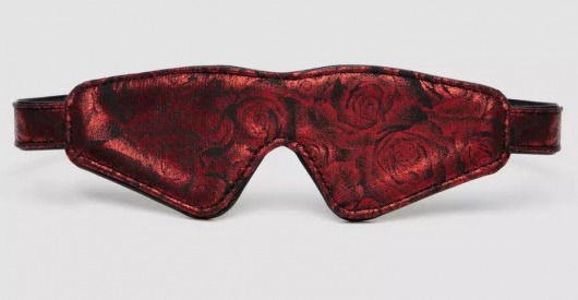 Двусторонняя красно-черная маска на глаза Reversible Faux Leather Blindfold - Fifty Shades of Grey - купить с доставкой в Туле
