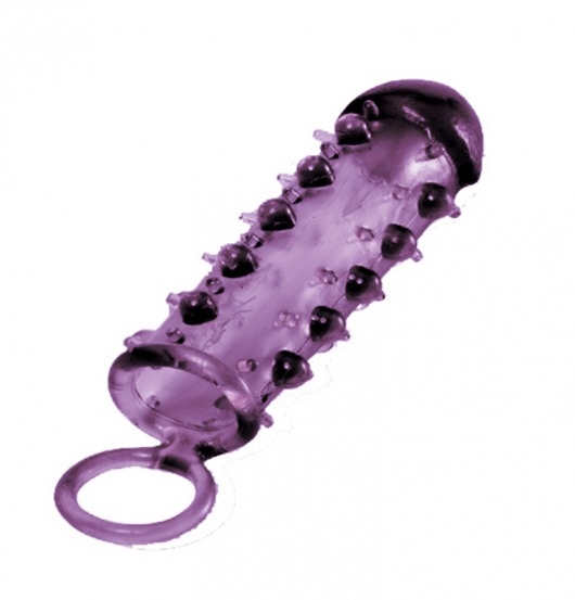 Закрытая фиолетовая насадка с пупырышками SAMURAI PENIS SLEEVE PURPLE - 14,5 см. - NMC - в Туле купить с доставкой