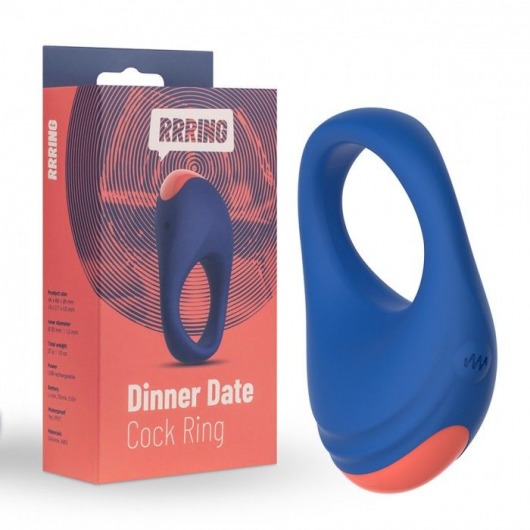 Синее эрекционное кольцо RRRING Dinner Date Cock Ring - FeelzToys - в Туле купить с доставкой
