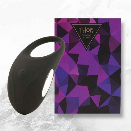 Черное эрекционное виброкольцо Thor Cockring - FeelzToys - в Туле купить с доставкой