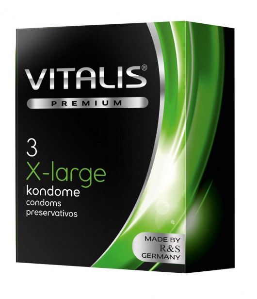 Презервативы увеличенного размера VITALIS PREMIUM x-large - 3 шт. - Vitalis - купить с доставкой в Туле