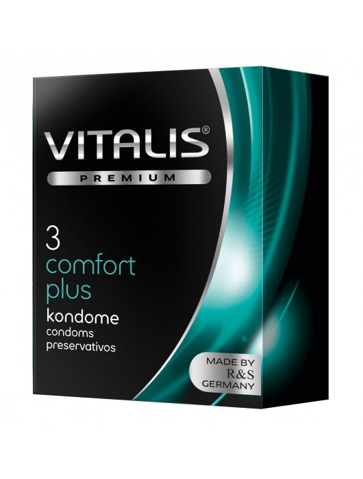Контурные презервативы VITALIS PREMIUM comfort plus - 3 шт. - Vitalis - купить с доставкой в Туле