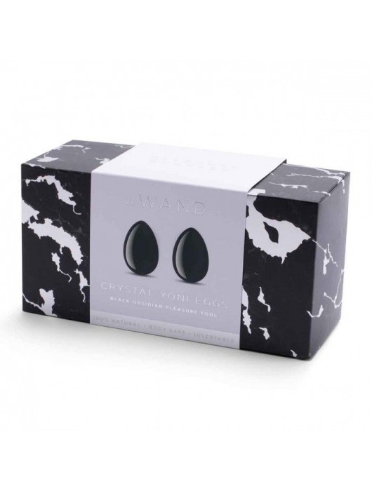Тренажеры йони Le Wand Crystal Yoni Eggs из черного обсидиана - Le Wand