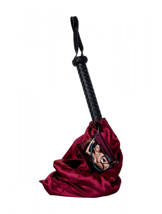 Длинный кожаный кнут с хлопушками на конце - ToyFa - купить с доставкой в Туле