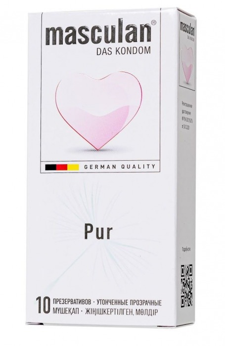 Супертонкие презервативы Masculan Pur - 10 шт. - Masculan - купить с доставкой в Туле