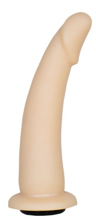 Телесная гладкая насадка-фаллоимитатор Harness - 17 см. - LOVETOY (А-Полимер) - купить с доставкой в Туле