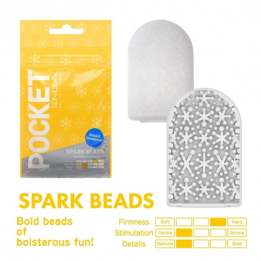 Карманный мастурбатор Spark Beads - Tenga - в Туле купить с доставкой