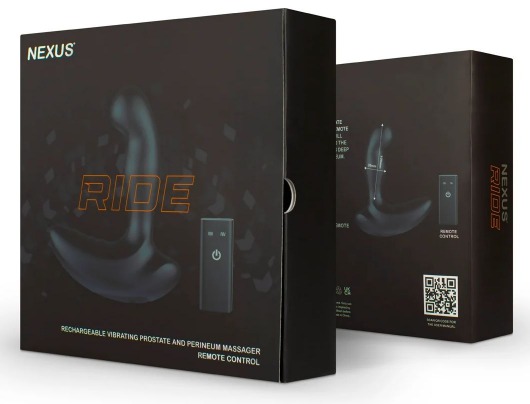 Черный вибромассажер простаты и промежности Nexus Ride - 14 см. - Nexus Range - в Туле купить с доставкой