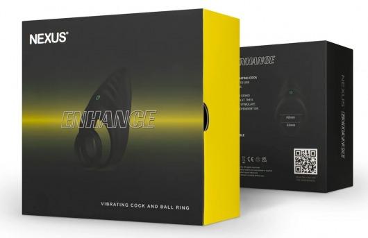 Черное эрекционное виброкольцо Nexus Enhance - Nexus Range - в Туле купить с доставкой