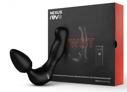 Черный гибридный вибромассажер Nexus Revo Twist - Nexus Range - в Туле купить с доставкой