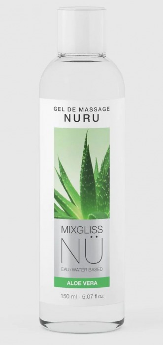 Массажный гель на водной основе Mixgliss NU Aloe Vera - 150 мл. - Mixgliss - купить с доставкой в Туле