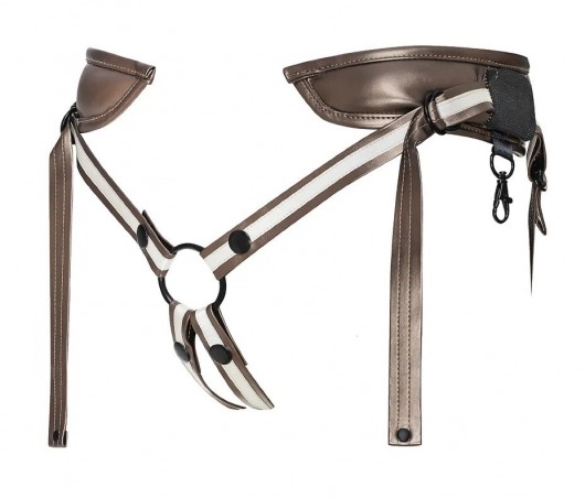 Бронзовый пояс для насадок Desirous Harness - Strap-on-me - купить с доставкой в Туле