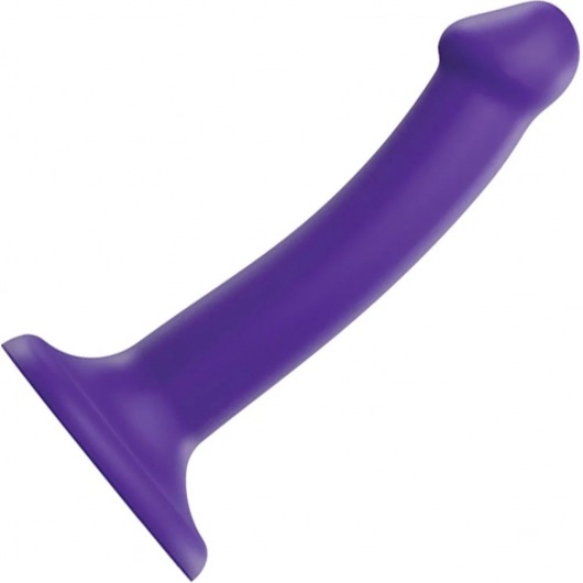 Фиолетовый фаллоимитатор-насадка Strap-On-Me Dildo Dual Density size S - 17 см. - Strap-on-me - купить с доставкой в Туле