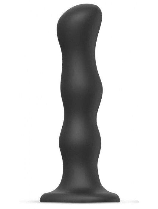 Черная насадка Strap-On-Me Dildo Geisha Balls size XL - Strap-on-me - купить с доставкой в Туле