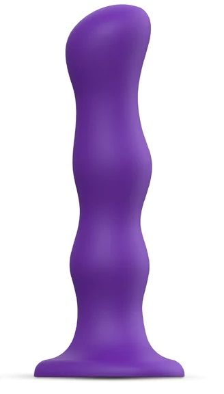 Фиолетовая насадка Strap-On-Me Dildo Geisha Balls size XL - Strap-on-me - купить с доставкой в Туле