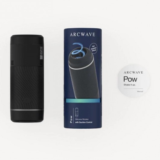 Черный мастурбатор с контролем всасывания Arcwave Pow Stroker - Arcwave - в Туле купить с доставкой