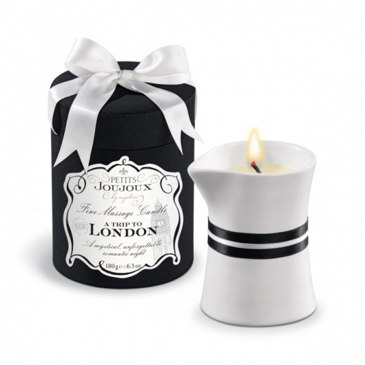 Массажное масло в виде большой свечи Petits Joujoux London с ароматом ревеня, амбры и чёрной смородины - MyStim - купить с доставкой в Туле