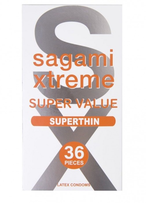 Ультратонкие презервативы Sagami Xtreme Superthin - 36 шт. - Sagami - купить с доставкой в Туле