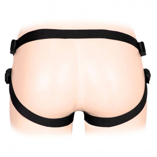 Черные трусики для страпона в комплекте с коннектором и насадкой - Notabu - купить с доставкой в Туле