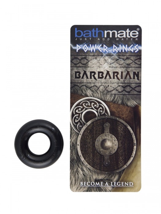 Чёрное эрекционное кольцо Barbarian - Bathmate - в Туле купить с доставкой