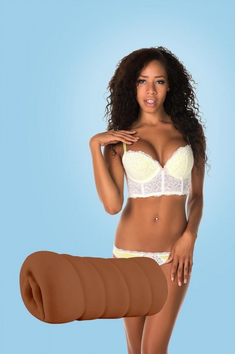 Коричневый мастурбатор-вагина BRIANNA - Dream Toys - в Туле купить с доставкой
