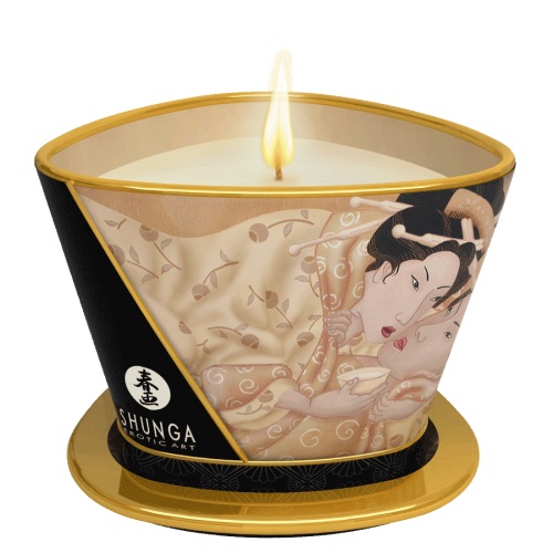 Массажная свеча Vanilla Fetish с ароматом ванили - 170 мл. - Shunga - купить с доставкой в Туле