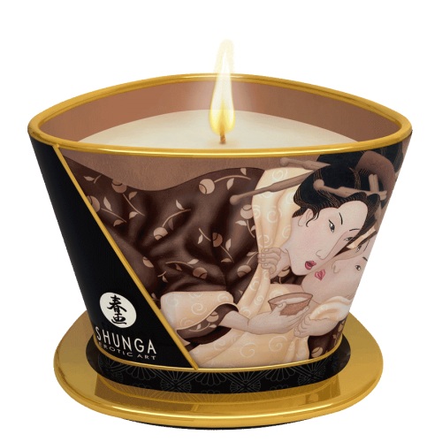 Массажная свеча Intoxicatin Chocolate с ароматом шоколада - 170 мл. - Shunga - купить с доставкой в Туле