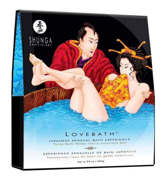 Соль для ванны Lovebath Ocean temptation, превращающая воду в гель - 650 гр. - Shunga - купить с доставкой в Туле