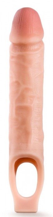 Телесная насадка на пенис 10 Inch Cock Sheath Extender - 25 см. - Blush Novelties - в Туле купить с доставкой