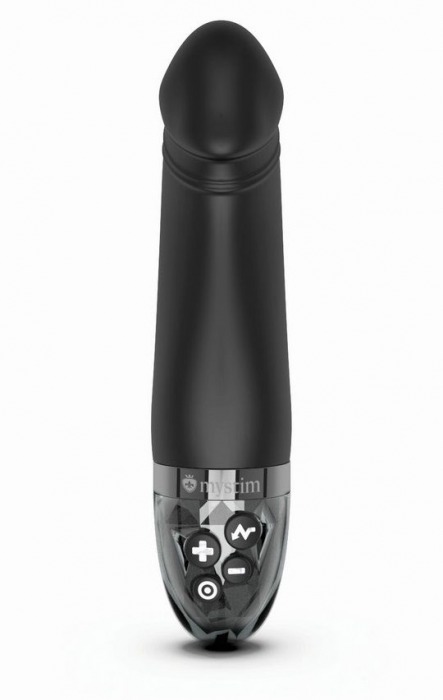 Черный вибратор с электростимуляцией Real Deal Neal - 16,5 см. - MyStim - купить с доставкой в Туле