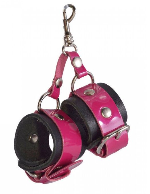 Розово-черный брелок  Наручники - Sitabella - купить с доставкой в Туле