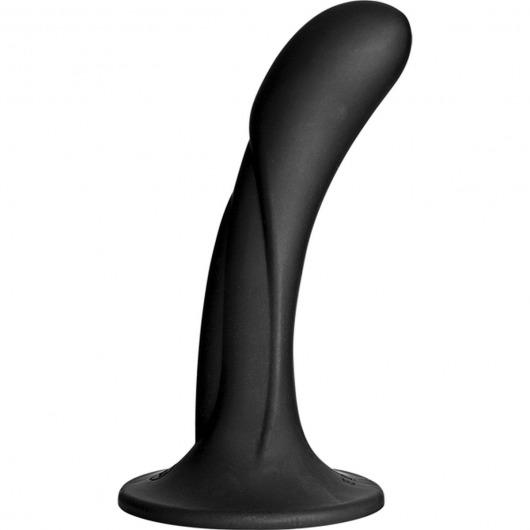 Черная изогнутая насадка Vac-U-Lock G-Spot - 16,5 см. - Doc Johnson - купить с доставкой в Туле
