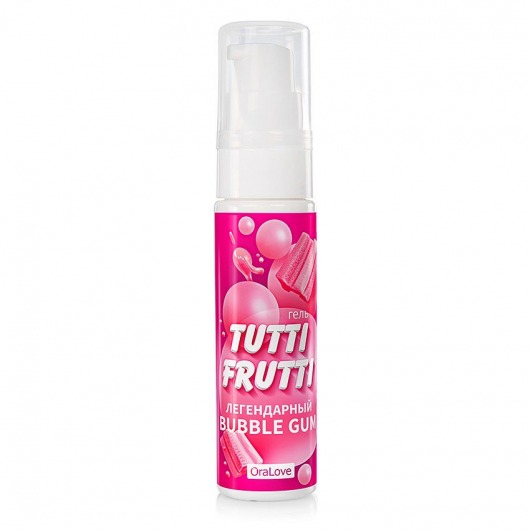 Интимный гель на водной основе Tutti-Frutti Bubble Gum - 30 гр. - Биоритм - купить с доставкой в Туле