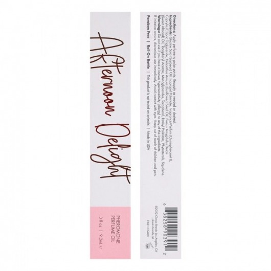 Масло с феромонами CG Afternoon Delight с тропическим цветочным ароматом - 9,2 мл. -  - Магазин феромонов в Туле