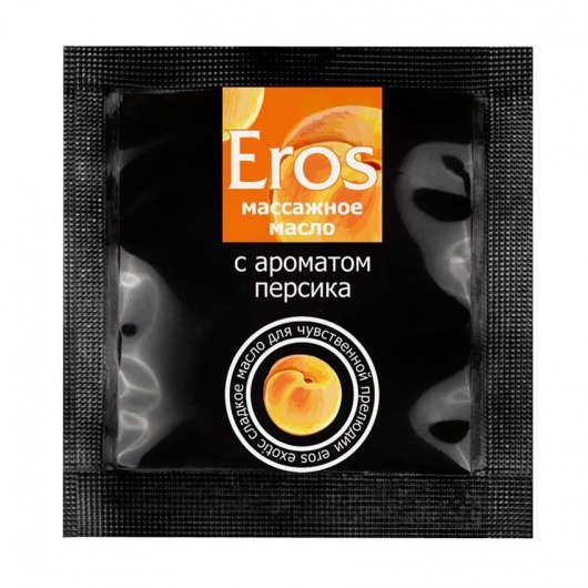 Саше массажного масла Eros exotic с ароматом персика - 4 гр. - Биоритм - купить с доставкой в Туле