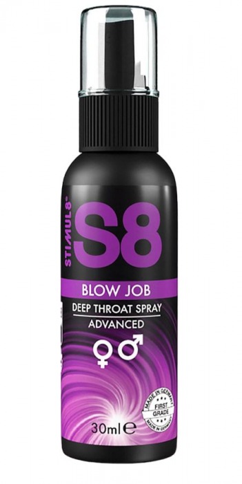 Лубрикант для орального секса S8 Deep Throat Spray - 30 мл. - Stimul8 - купить с доставкой в Туле