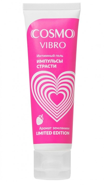 Возбуждающий гель на водно-силиконовой основе Cosmo Vibro с ароматом земляники - 50 гр. - Биоритм - купить с доставкой в Туле